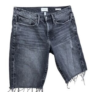 Frame Jean Shorts Distressed Denim L'Homme Cut Off Bermuda Men Sz 31 Charlock